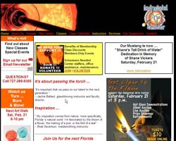 Non-profit organization teaching industrial arts: glass blowing, glass fusing, lampwork, metal clay, metalsmithing, found metal sculpture